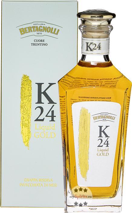 Actual product image Bertagnolli K24 Liquid Gold Grappa Riserva