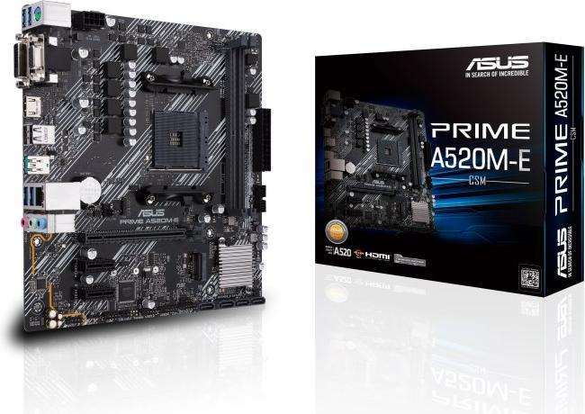 Produktbild ASUS PRIME A520M-E/CSM AMD A520 AM4 (AM4, AMD A520, mATX)