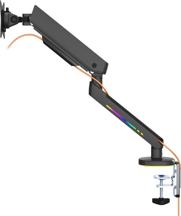 Actual product image Deltaco Gaming RGB - Single Arm Monitor Mounts (Table, 32", 9 kg)