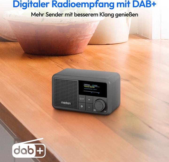 Actual product image Medion LIFE S66822 Portable DAB+ radio (DAB+, FM, Bluetooth)