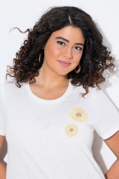 Produktbild Ulla Popken T-Shirt, Stickerei, Rundhals, Halbarm (42, 44)