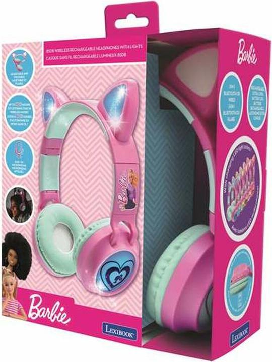 Actual product image Lexibook Barbie Bluetooth headphones with light (HPBTKTBB)
