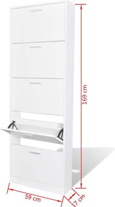 Immagine prodotto vidaXL Mathis (59 x 17 x 169 cm)