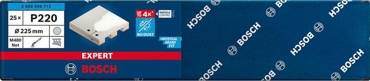 Actual product image Bosch Professional Zubehör Expert M480 Sanding net for drywall sander, 225 mm, G 220, 25 pcs. (220)