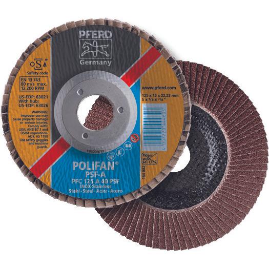 Thumbnail - Pferd, Schleifmittel, Fächerschleifscheiben Polifan A-Plus (40)