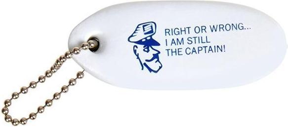 Actual product image Seilflechter Keyring floating, white