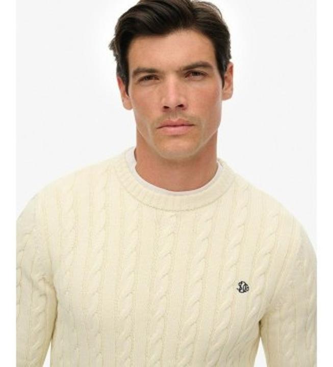 Produktbild Superdry Baumwoll-Kabelmuster-Crew-Pullover (S)