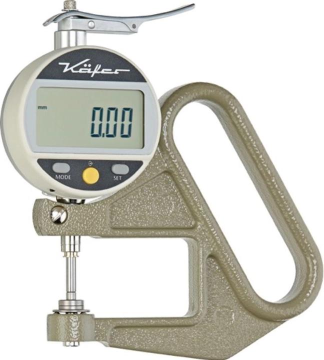 Käfer Thickness gauge JD 50 Measuring range 12,5mm Abl.0,01mm dig.fl.10=cmm