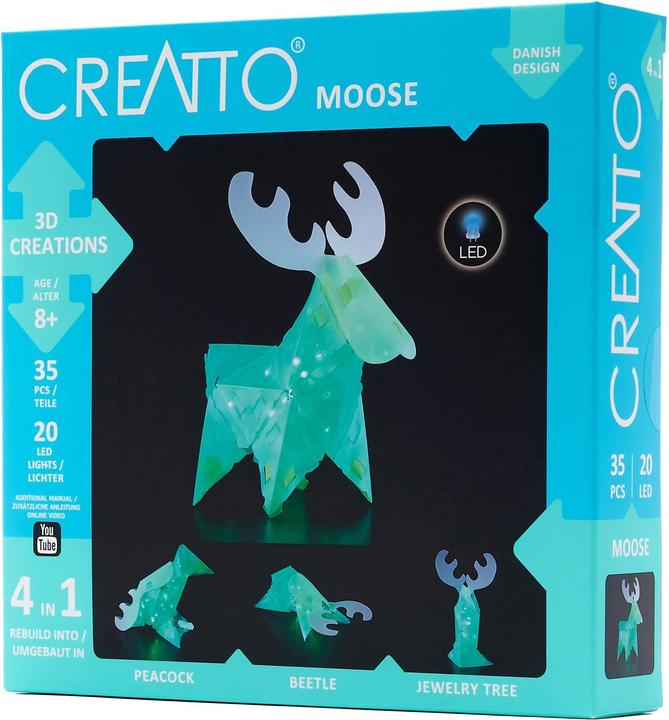 Produktbild Creatto Bastelset Moose 4 in 1