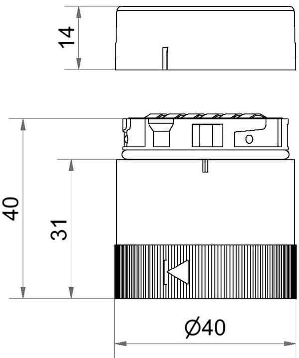 Produktbild Werma Terminal element KS40 Black