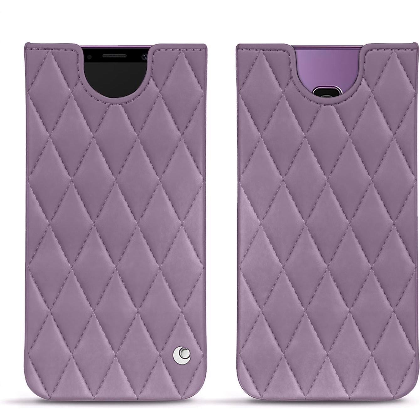Noreve Lederschutzhülle (Samsung Galaxy S9+), Smartphone Hülle, Violett