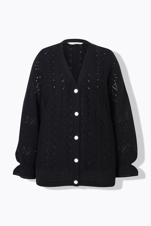 Produktbild Miamoda Strickjacke, Langarm mit Volant (54)