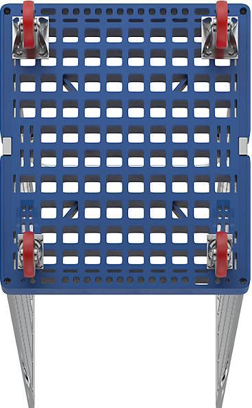 Immagine prodotto ESB Rollcontainer, 2 sponde laterali con impugnature di sicurezza, blu genziana. (500 kg)