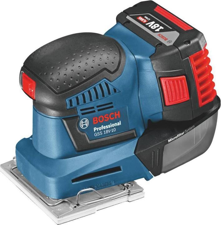 Actual product image Bosch Professional Cordless orbital sander GSS18V-10 2x ProCORE18V 4.0Ah +GAL18V-40 (Sander)