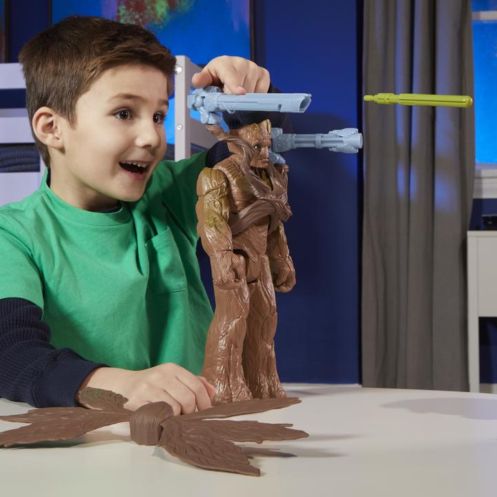 Produktbild Hasbro Marvel Studios Guardians of the Galaxy Vol. 3 Titan Hero Serie Deluxe Blast 'N Battle Groot Action-F