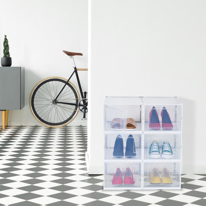 Produktbild Relaxdays 6x Schuhboxen (28 x 36 x 21 cm)