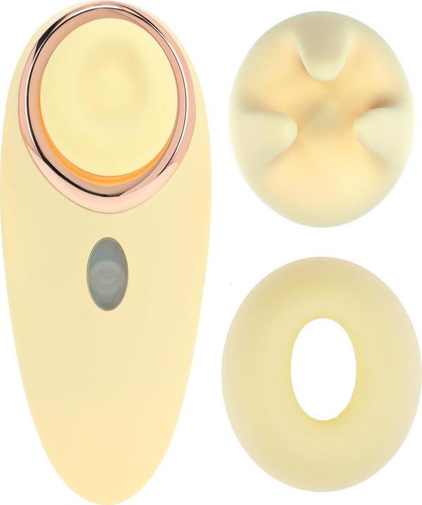 Produktbild Loveline Aurie - AirTap Vibrator with Two Head Attachments - Yellow