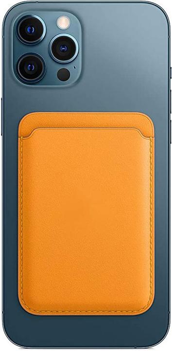 Produktbild PhoneLook Magnetischer Kartenhalter Wallet Leder Kompatibel mit MagSafe (Realme 12 Pro+, Apple iPhone 12)