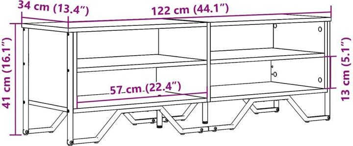 Image du produit vidaXL TV-Schrank (122 x 34 x 41 cm)