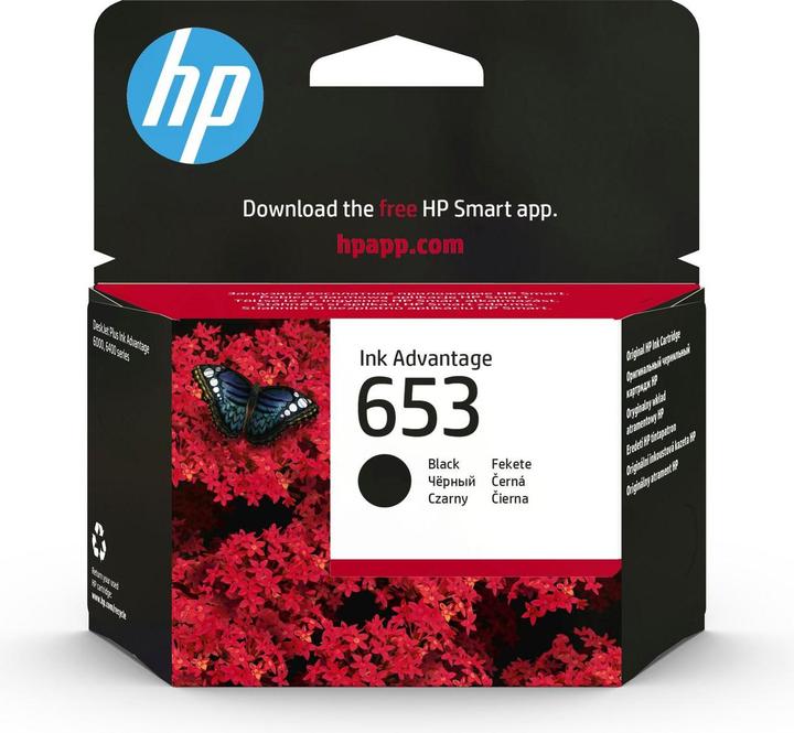 Produktbild HP 653 Original Ink Advantage Cartridge (BK)
