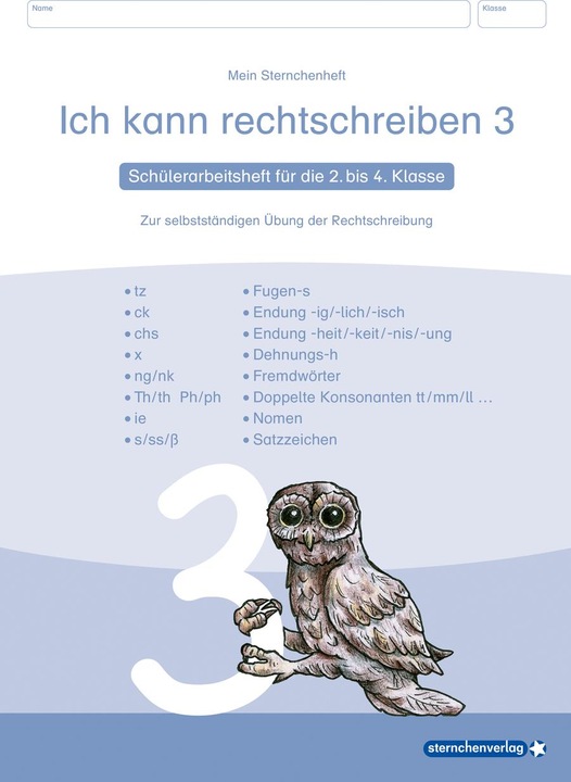 Produktbild Ich kann rechtschreiben 3 Mein Sternchenheft für die 2. bis (Deutsch, Katrin Langhans, 2013)