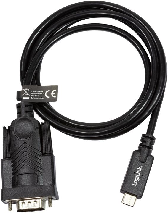 Produktbild LogiLink USB C zu RS232 (1.20 m)