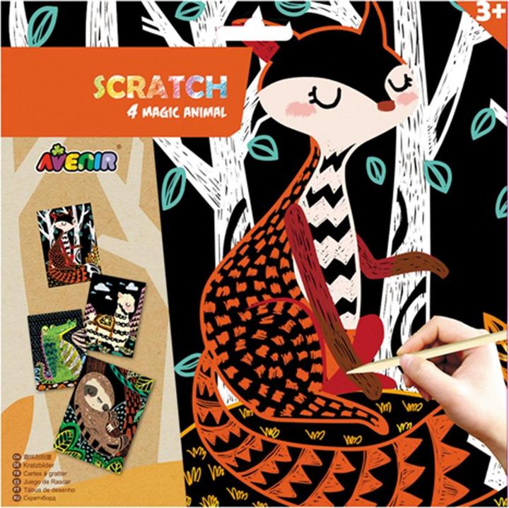 Actual product image Avenir Scratch Magic Animal