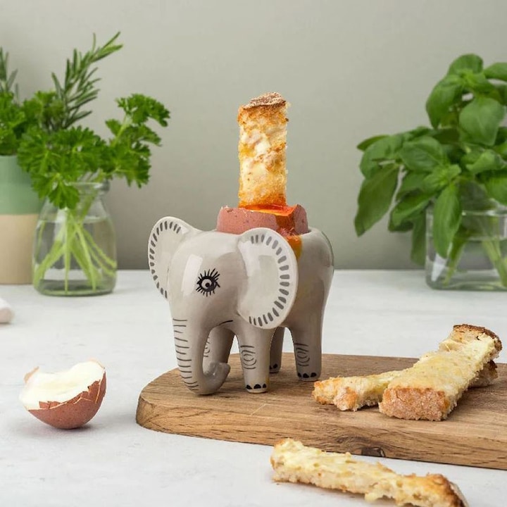 Actual product image Hannah Turner Ceramic egg cup Elephant