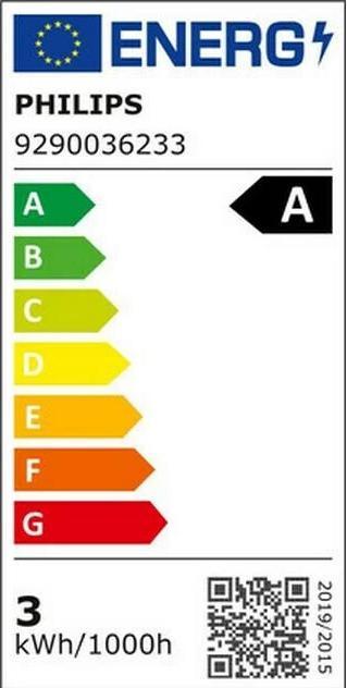 Energie-Label Philips LED Classic (E27, 2.30 W, 485 lm, 1 x, A)