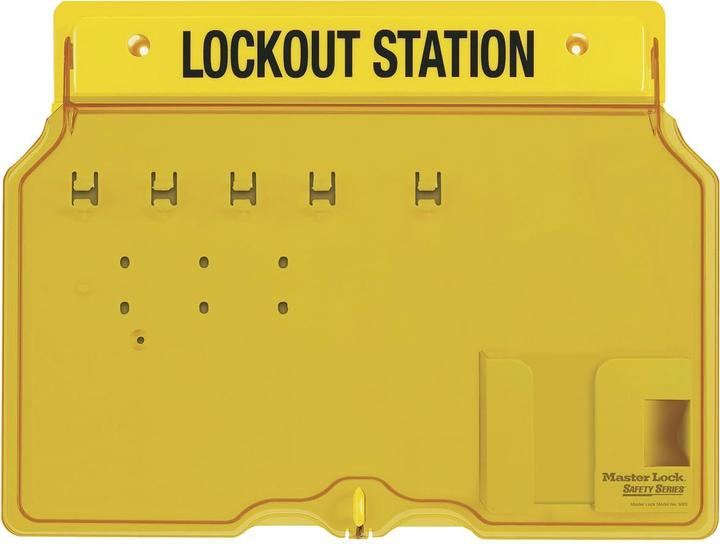 Actual product image Master Lock Lockout Tagout Vorhängeschloss-Station 1482B