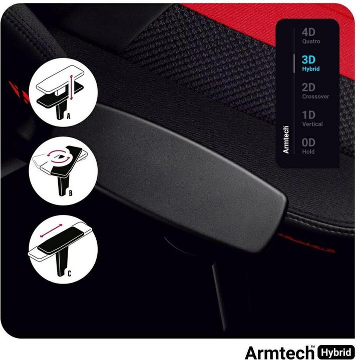 Immagine prodotto Diablo Sedia da gioco X-Player 2.0 Gaming Chair King Size, Nero-Rosso