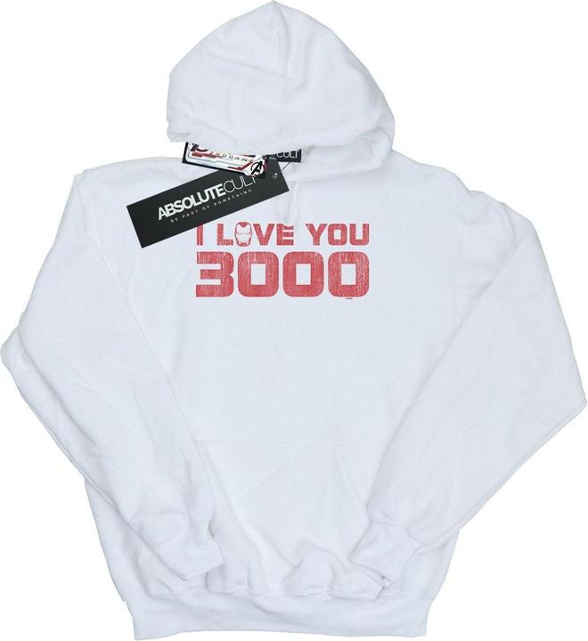 Immagine prodotto Avengers Endgame I Love You 3000 Distressed Felpa con Cappuccio Donna (XL)