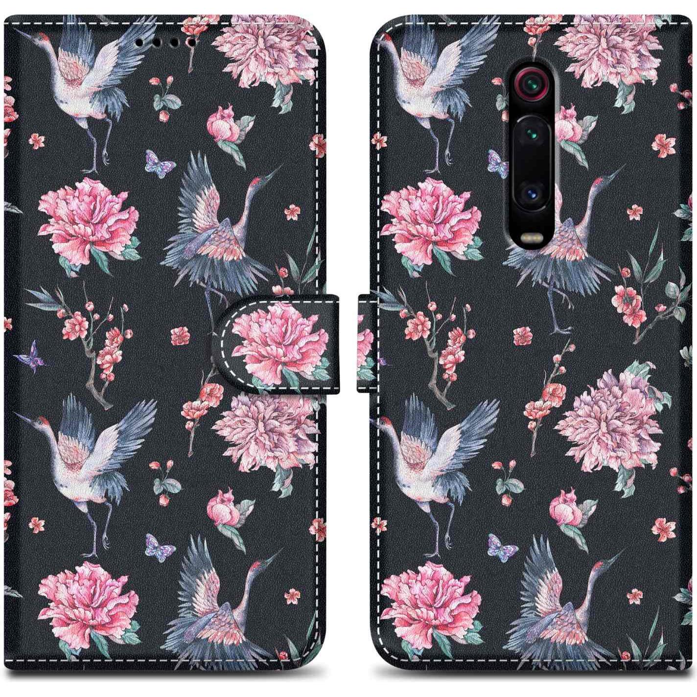 Cadorabo Book Hülle mit Print für Xiaomi Mi 9T / Mi 9T PRO / RedMi K20 / RedMi K20 PRO (Xiaomi Redmi K20, Xiaomi Mi 9T P...
