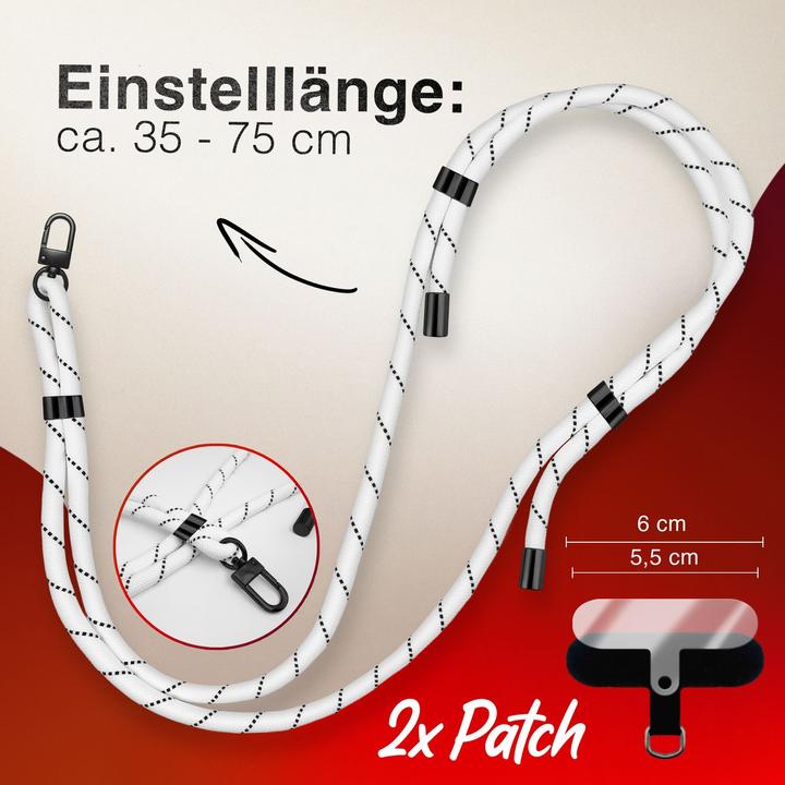 Image du produit Nalia HoldMe Lanyard Handykette - Universal Trageband für Smartphones - Verstellbar, Soft & Elastisch