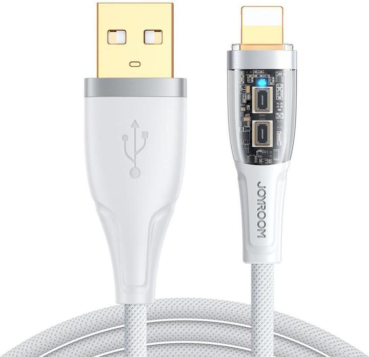 Produktbild Joyroom S-UL012A3 Intelligent Power-Off Fast Charging Cable USB-A to Lightning 2.4A 1.2m-White (1.20 m)