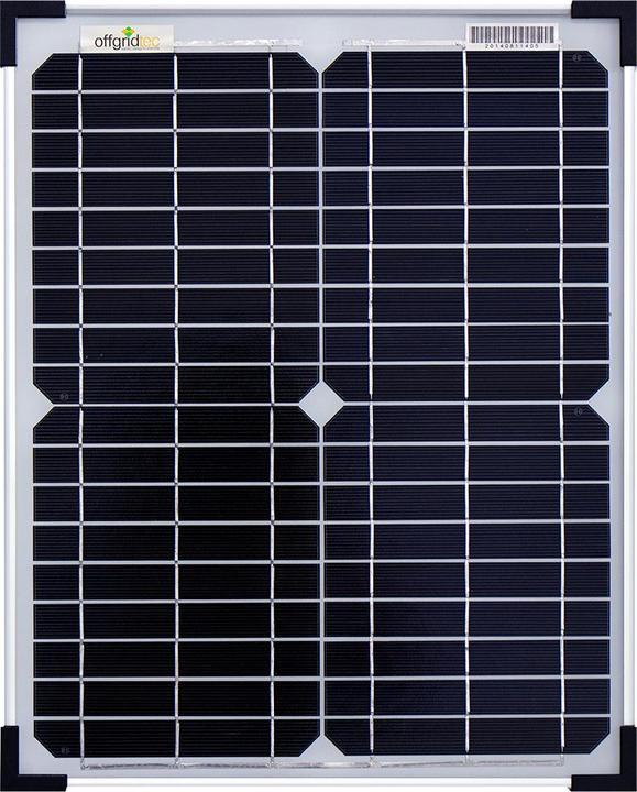 Actual product image Offgridtec OFF 3-01-001560 - Solar panel, mono, 12 V, 20 W (20 W, 1.80 kg)