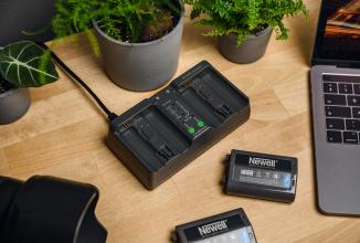 Actual product image Newell Dual-channel charger BC-18B for EN-EL18 - Nikon (Camera battery charger)