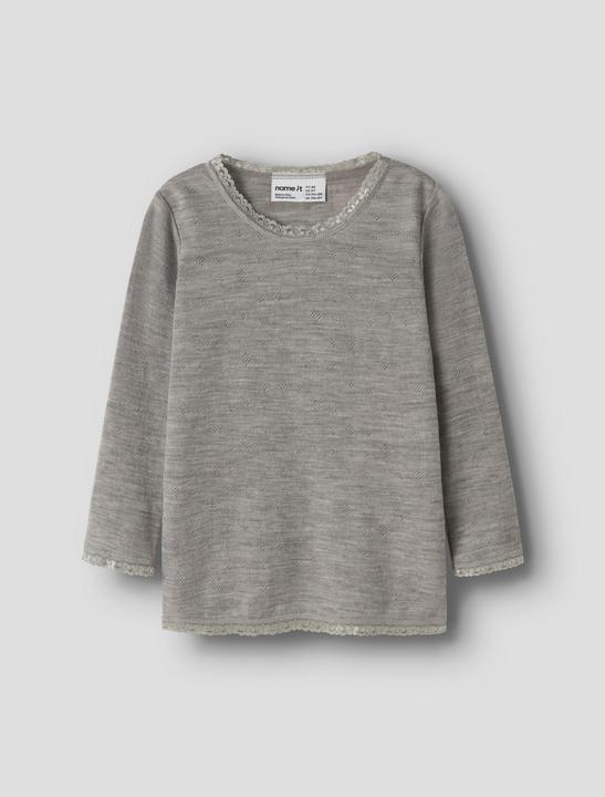 Produktbild Name it Nmfwang Wool Needle Ls Top Solid Noos (110)