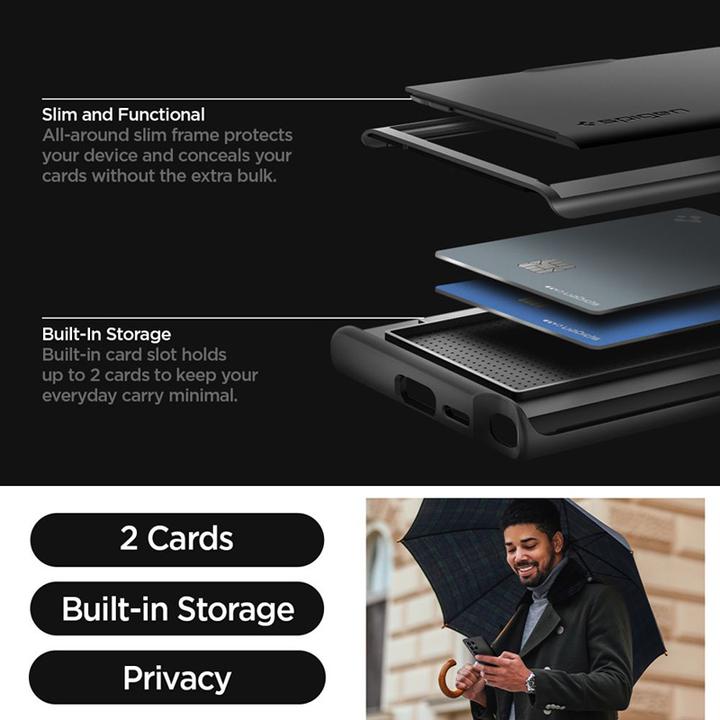 Image du produit Spigen Slim Armor CS S928 czarny/black ACS07306 (Samsung Galaxy S24 Ultra)