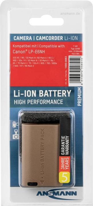 Produktbild Ansmann A-Can LPE6 NH (Kamera Akku)