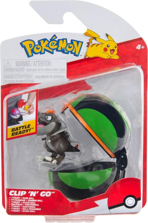 Image du produit Jazwares Pokémon Clip ‘N’ Go Tyrunt and Dusk Ball - Includes 2-Inch Battle Figure and Dusk Ball Accessory