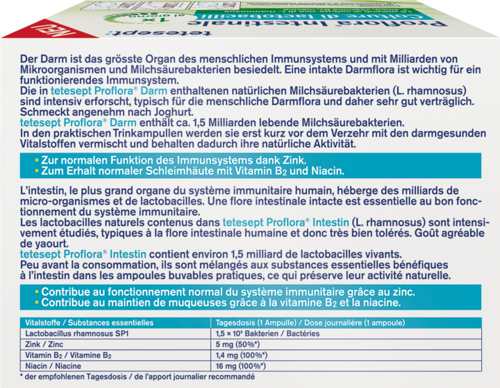 Immagine prodotto Tetesept Proflora intestinale (7 Pezzo/i, Fiala, 75.60 g)