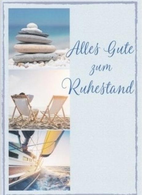 Produktbild Cart Pensionierungskarte Alles Gute zum Ruhestand - Maxi Card A4