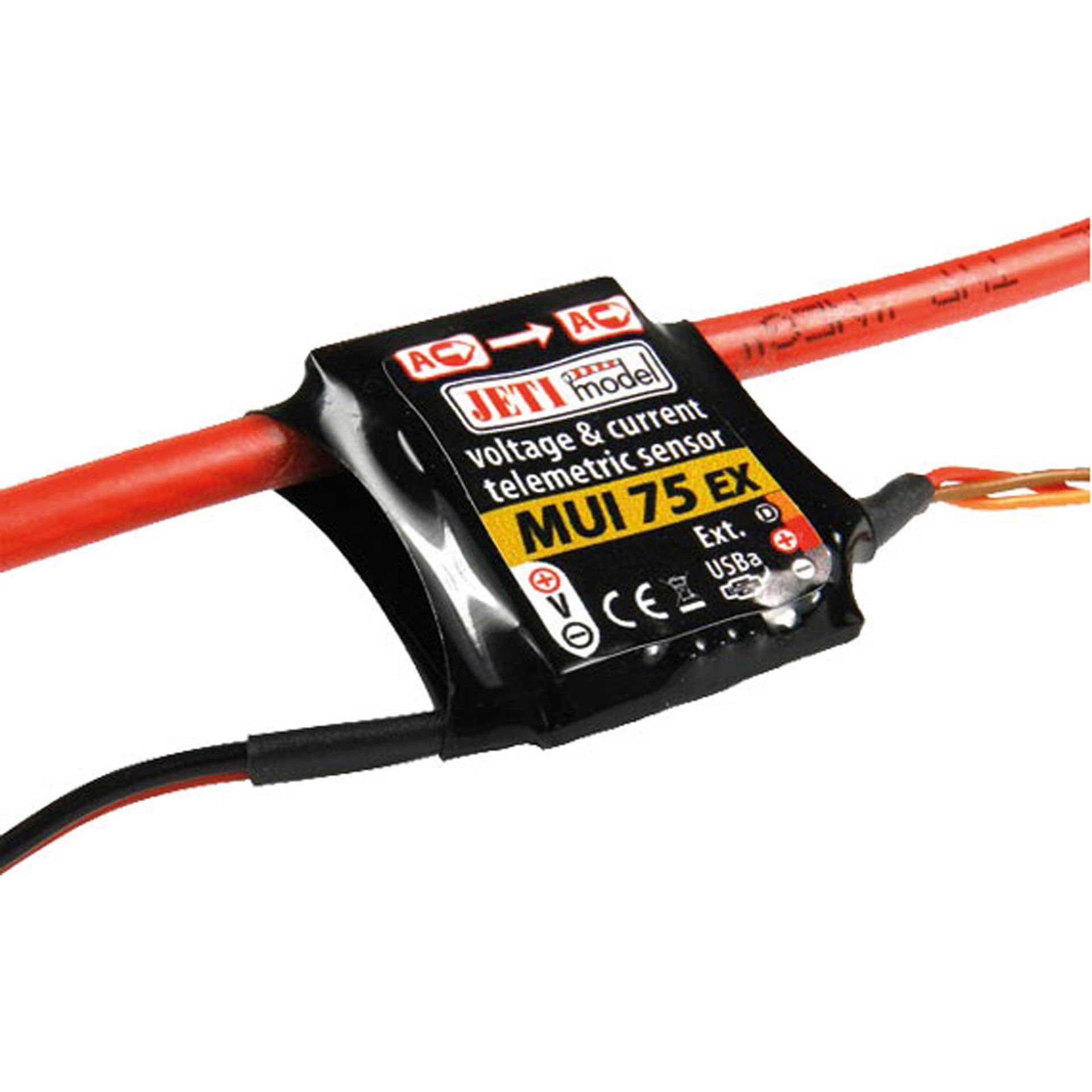 Jeti Spannungs-/Stromsensor MUI 75 A 2.4EX duplex (8595245909598)