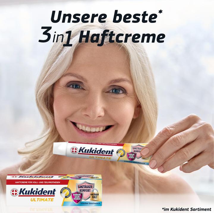 Produktbild Kukident Ultimate Haftcreme Frischer Geschmack 40gr Haftcreme
