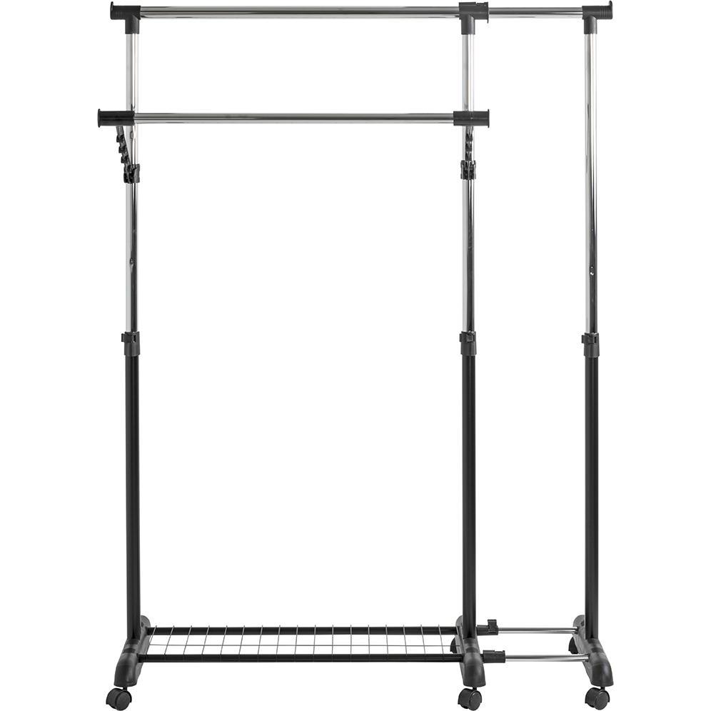 HAKU Möbel, Kleiderständer + Kleiderstange, Rollgarderobe