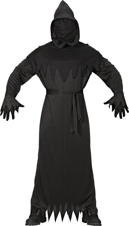 Image du produit Widmann Robe Grim Reaper avec capuche et masque visage invisible, ceinture (S, M, L, XL, XXL)