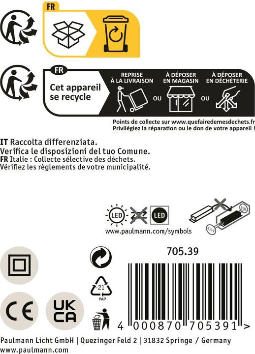 Immagine prodotto Paulmann Leuchtspiegel Mirra Kosmetik (Ø 60 cm)