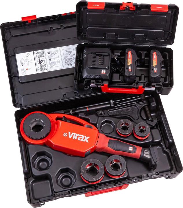 Produktbild Virax Phenix IV 18V CAS + 4 Köpfe BSPT Rechts