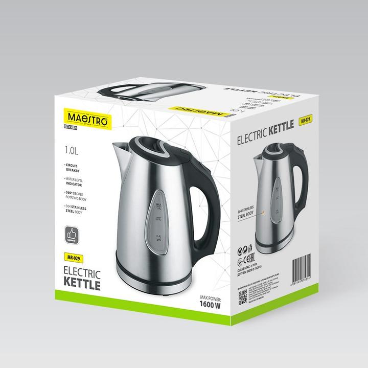 Productafbeelding Maestro Metalen waterkoker 1.0L MR-029 (1 l)